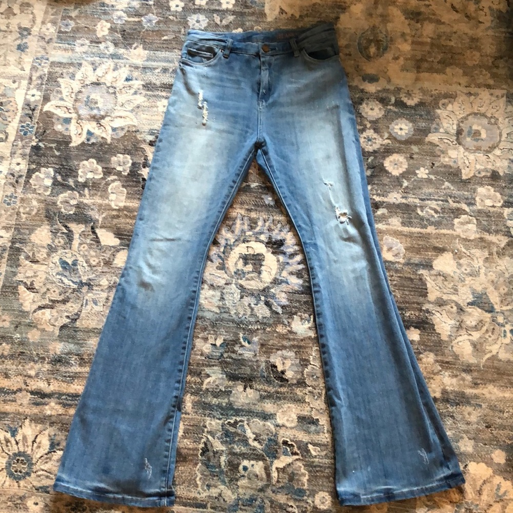 BlankNYC Light Wash Flare Jeans, Size 28